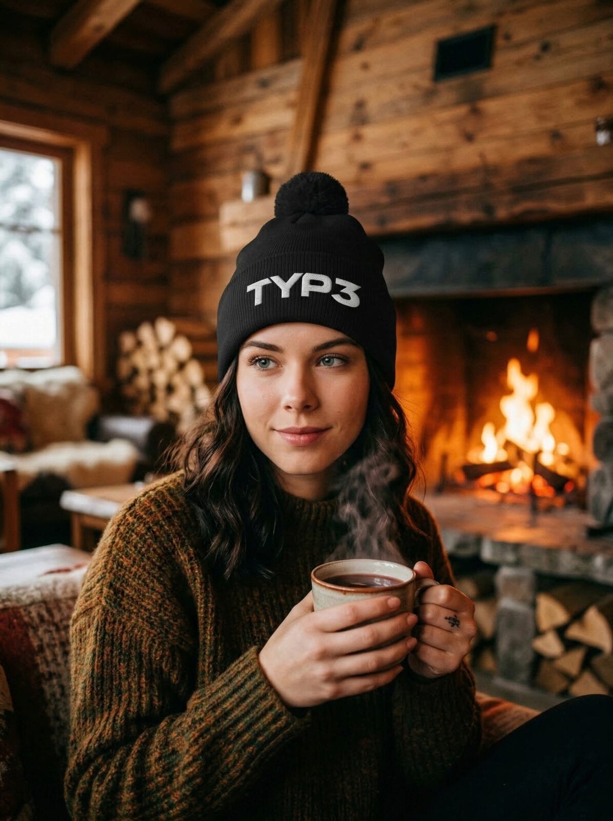 Pom-Pom Beanie — image 6