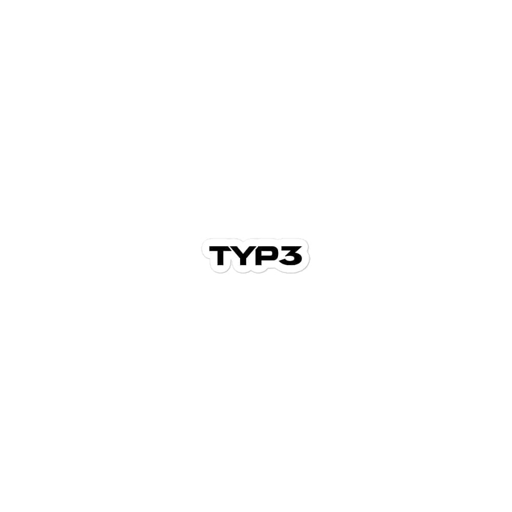 TYP3 Die-Cut Sticker — image 2